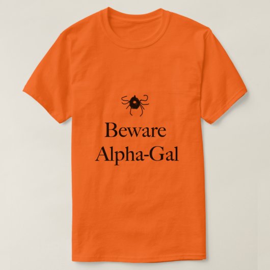 男子Alpha-Gal Tシャツ (デザイン正面)