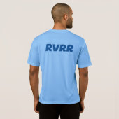 男子RVRRロードランナーブルーテクシャツ Tシャツ (裏面フル)