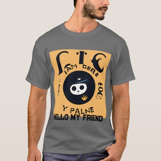 男子Tシャツこんにちは Tシャツ (正面)