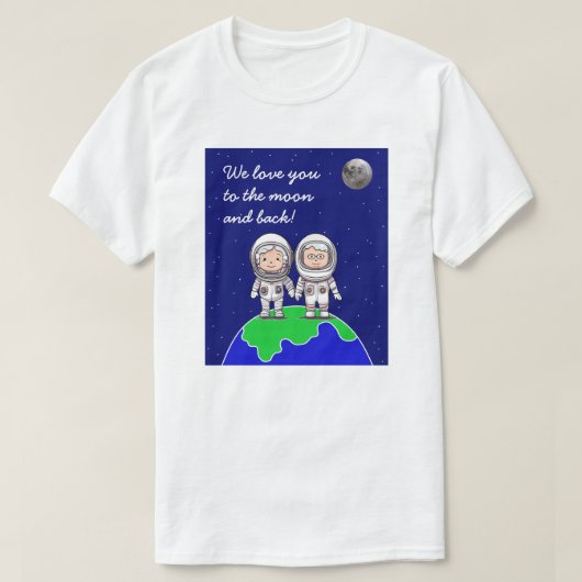 男子Tシャツの祖父母宇宙飛行士Jo Images Tシャツ (デザイン正面)