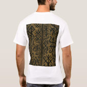 男子Tシャツアポカリプティック戦士シネマティックポスト Tシャツ (裏面)