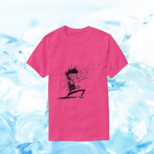 男子Tシャツゾンビモンスターアー完全に死んでいなトピポップ・アートのンク Tシャツ