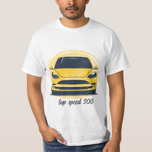 男子Tシャツプリント車 Tシャツ (正面)