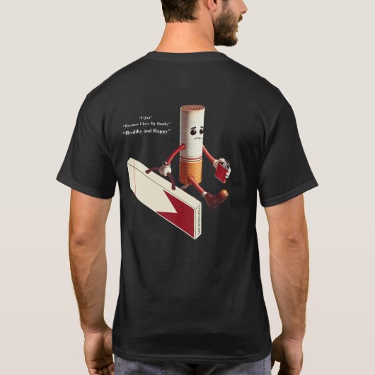 男子Tシャツ引用文。 Tシャツ (裏面)