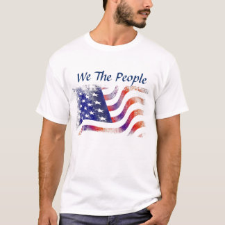 男子Tシャツ – アメリカ国旗 – We The People Tシャツ