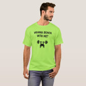 男子Tシャツ |私と一緒にベンチに行きたい Tシャツ (正面フル)