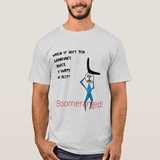 男子TシャツBoomeranged Tシャツ (正面)