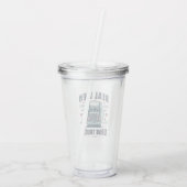 男実在がトラックを運転する アクリルタンブラー (裏面)