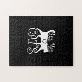 男実在が猫をスタイル ジグソーパズル (横)