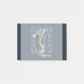 男実在が猫を愛する青い鋼 ポストイット (正面)