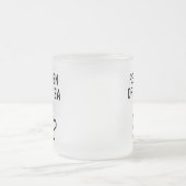 男実在が茶を飲むおもしろい フロストグラスマグカップ (中央)