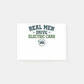 男実在が電車を運転する ポストイット (正面)