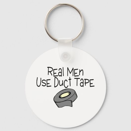 男実在はダクトテープを使用 キーホルダー (正面)