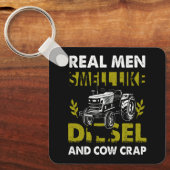 男実在はディーゼルと牛の糞の農家トラのような匂い キーホルダー (正面)