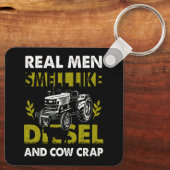 男実在はディーゼルと牛の糞の農家トラのような匂い キーホルダー (裏面)
