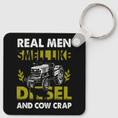 男実在はディーゼルと牛の糞の農家トラのような匂い キーホルダー (裏面)