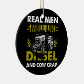 男実在はディーゼルと牛の糞の農家トラのような匂い セラミックオーナメント (右)