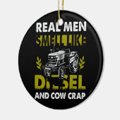 男実在はディーゼルと牛の糞の農家トラのような匂い セラミックオーナメント (左)