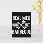 男実在はバーベキューおもしろいBbq Grilling Giの匂い カード (黄色い花)