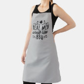 男実在はバーベキューの匂いがする エプロン (インサイチュ)