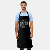 男実在はバーベキューの匂いがする エプロン (着用した状態)