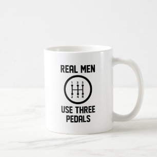 男実在はペダルを三つ使う コーヒーマグカップ