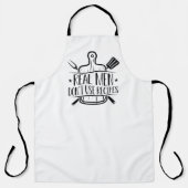 男実在はレシピを使わない エプロン (正面)