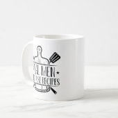 男実在はレシピを使わない コーヒーマグカップ (正面左)