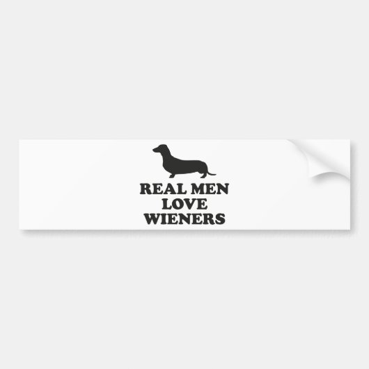 男実在は妻を愛する バンパーステッカー (正面)