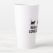 男実在は猫を愛する カフェラテマグ (正面)