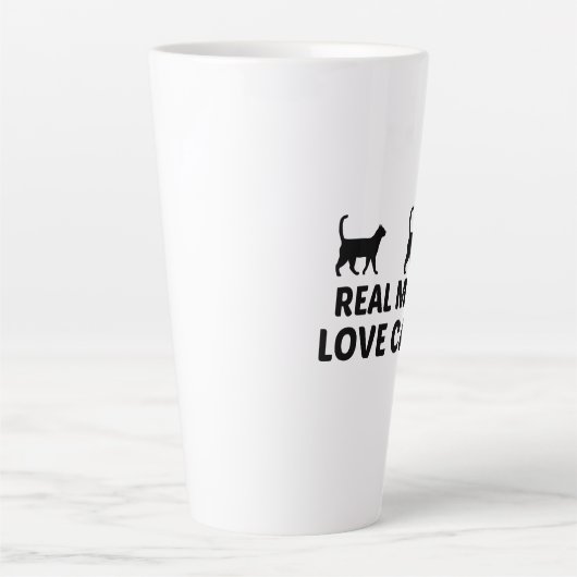 男実在は猫を愛する カフェラテマグ (正面)