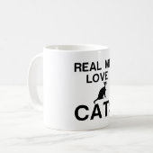 男実在は猫を愛する コーヒーマグカップ (正面左)