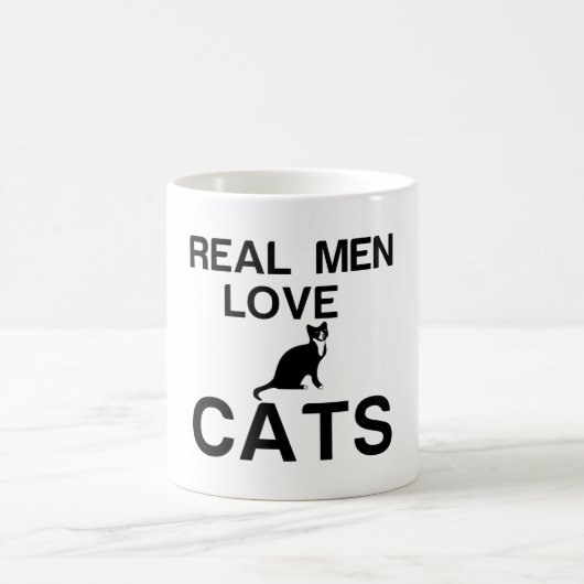 男実在は猫を愛する コーヒーマグカップ (中央)