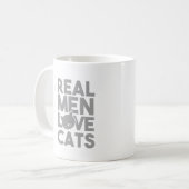 男実在は猫を愛する コーヒーマグカップ (正面左)