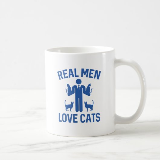 男実在は猫を愛する コーヒーマグカップ (右)