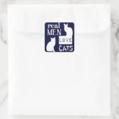 男実在は猫を愛する スクエアシール (バッグ)