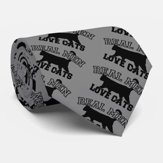 男実在は猫を愛する ネクタイ (ロール)