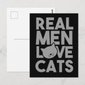 男実在は猫を愛する ポストカード (正面/裏面)
