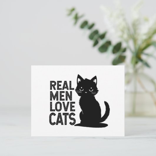 男実在は猫を愛する ポストカード (スタンド正面)
