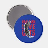 男実在は猫を愛する マグネット (正面/裏面)