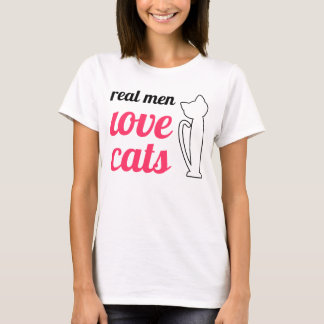 男実在は猫を愛する Tシャツ