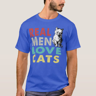 男実在は猫を愛する Tシャツ