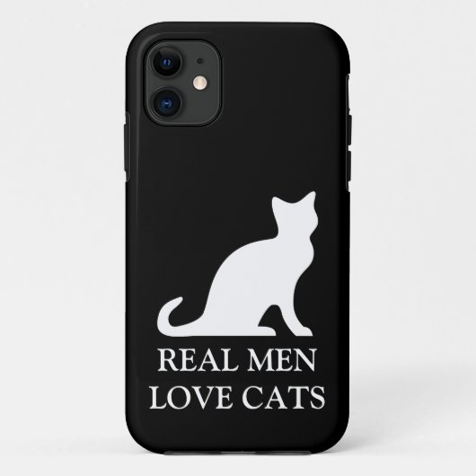 男実在は猫を愛するiPhoneケース Case-Mate iPhoneケース (裏面)