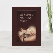 男実在は猫を愛😻カード カード (正面)