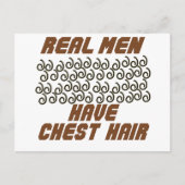 男実在は胸毛だ! ポストカード (正面)