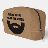 男実在は茶色の化粧品おもしろいバッグの贈り物がある ドップキット (右コーナー)