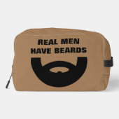 男実在は茶色の化粧品おもしろいバッグの贈り物がある ドップキット (裏面)