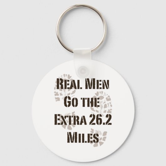男実在は26.2マイルのキーチェーンを行く キーホルダー (正面)