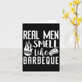 男実在はBbq Barbeque Grilling Piのおもしろい匂い カード (黄色い花)