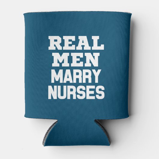 男実在人がナースとおもしろいことわざを冷やす 缶クーラー (正面)